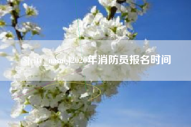 青海2020年消防员报名时间