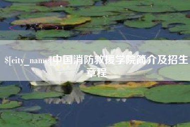 青海中国消防救援学院简介及招生章程