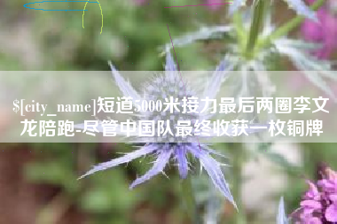 青海短道5000米接力最后两圈李文龙陪跑-尽管中国队最终收获一枚铜牌