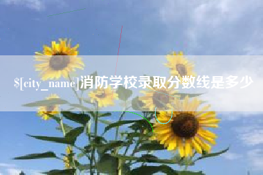 青海消防学校录取分数线是多少