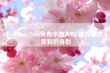 青海5000米有中国人吗-都有中国人坚毅的身影