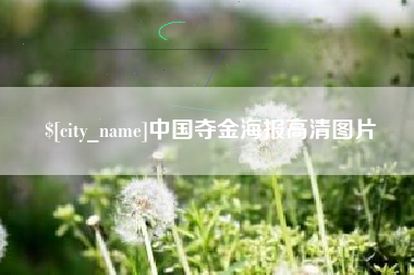 青海中国夺金海报高清图片