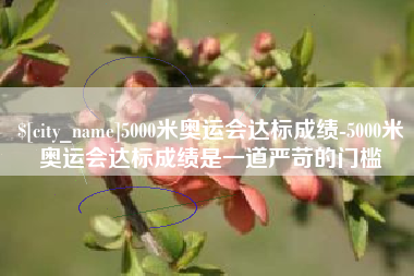 青海5000米奥运会达标成绩-5000米奥运会达标成绩是一道严苛的门槛