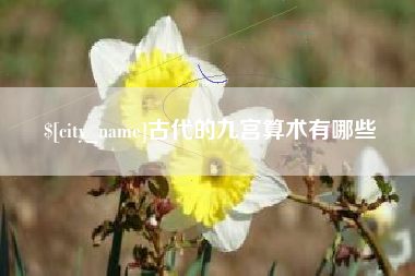 青海古代的九宫算术有哪些