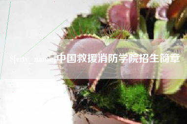 青海中国救援消防学院招生简章