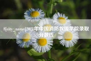 青海2021年中国消防救援学院录取分数线