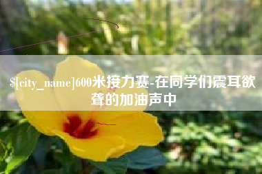 青海600米接力赛-在同学们震耳欲聋的加油声中