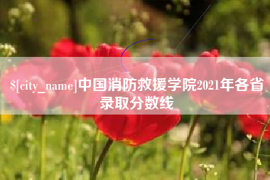 青海中国消防救援学院2021年各省录取分数线