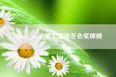 青海第七届亚冬会奖牌榜