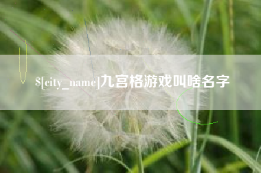 青海九宫格游戏叫啥名字