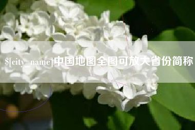青海中国地图全图可放大省份简称
