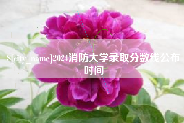 青海2024消防大学录取分数线公布时间