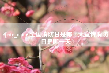 青海全国消防日是哪一天宣传消防日是哪一天