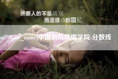 青海中国消防救援学院 分数线