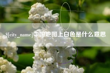 青海中国地图上白色是什么意思