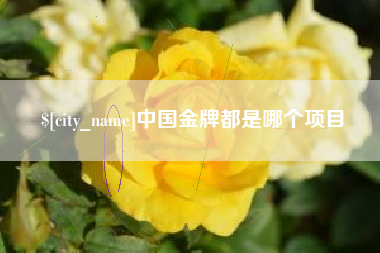 青海中国金牌都是哪个项目