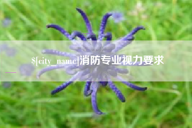 青海消防专业视力要求