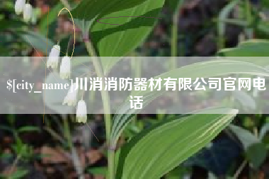 青海川消消防器材有限公司官网电话