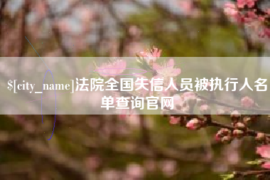 青海法院全国失信人员被执行人名单查询官网