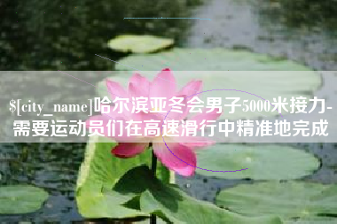 青海哈尔滨亚冬会男子5000米接力-需要运动员们在高速滑行中精准地完成