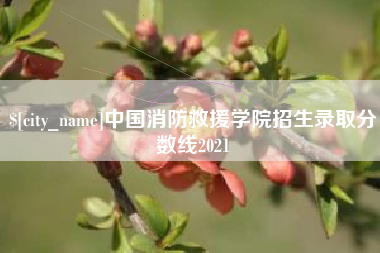 青海中国消防救援学院招生录取分数线2021