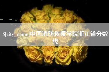 青海中国消防救援学院浙江省分数线