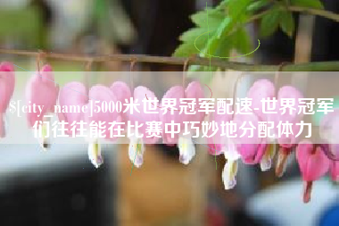 青海5000米世界冠军配速-世界冠军们往往能在比赛中巧妙地分配体力