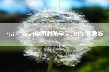 青海中国消防学院2024年分数线