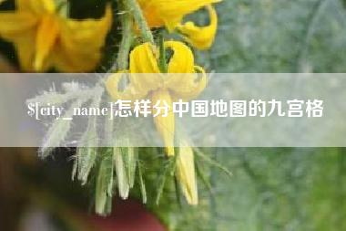 青海怎样分中国地图的九宫格