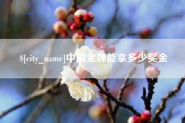 青海中国金牌能拿多少奖金