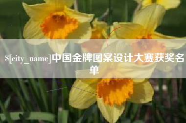 青海中国金牌图案设计大赛获奖名单