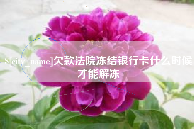 青海欠款法院冻结银行卡什么时候才能解冻