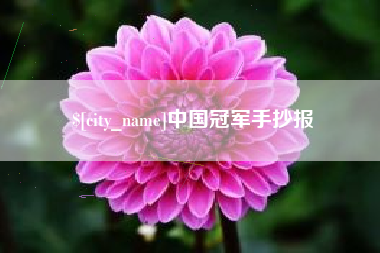 青海中国冠军手抄报