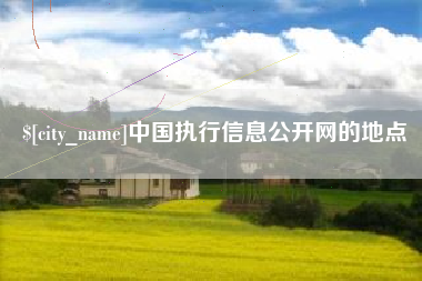 青海中国执行信息公开网的地点