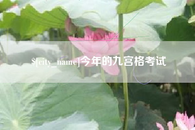 青海今年的九宫格考试