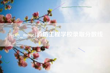 青海消防工程学校录取分数线