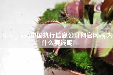 青海中国执行信息公开网官网app为什么要钱呢
