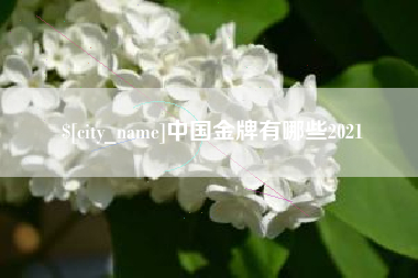 青海中国金牌有哪些2021