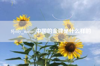 青海中国的金牌是什么样的
