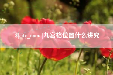 青海九宫格位置什么讲究